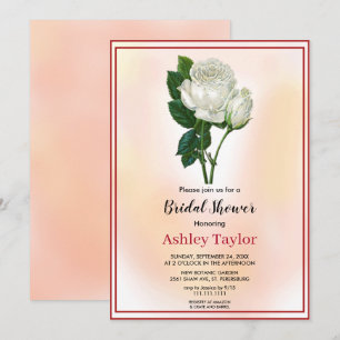Wasserfarbenfroh Rosa Fall Brautparty Einladung