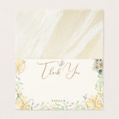 Wasserfarbenfrohe Blumengarten Danke Blank Card (Außenseite Aufgefaltet)