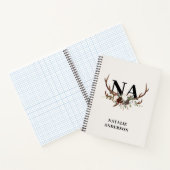 Wasserfarbenfrohe Blumengestüte fallen rustikal Notizblock (Innenseite)