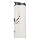 Wasserfarbenfrohe Blumengestüte fallen rustikal Thermosbecher (Nach rechts gedreht)