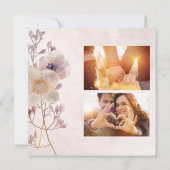 Wasserfarbenfrohe Blumenzehen Speichern Sie die Da Save The Date (Rückseite)