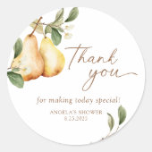 Wasserfarbenfrohe Blütendusche Runder Aufkleber (Vorderseite)