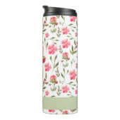 Wasserfarbenfrohe Blütentherme - Elegant Thermosbecher (Nach rechts gedreht)