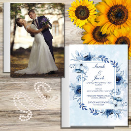 Wasserfarbenfrohe bohenhafte botanische Hochzeit Flyer