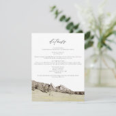 Wasserfarbenfrohe Colorado Flatirons - Details Kar Einladung (Stehend Vorderseite)