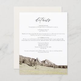 Wasserfarbenfrohe Colorado Flatirons - Details Kar Einladung