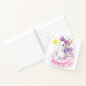 Wasserfarbenfrohe Fairy Bunny Notizblock (Innenseite)