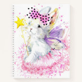 Wasserfarbenfrohe Fairy Bunny Notizblock (Vorderseite)