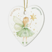 Wasserfarbenfrohe Fairy Custom Girl Keramik Ornament (Links)