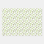 Wasserfarbenfrohe Funny Whimsical Nature Art Geschenkpapier Set (Vorderseite 3)