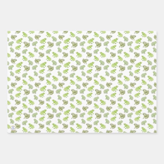 Wasserfarbenfrohe Funny Whimsical Nature Art Geschenkpapier Set (Vorderseite 2)