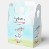 Wasserfarbenfrohe Girl Goat Baby Duschfarm Geschenkschachtel (Geöffnet)