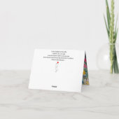 Wasserfarbenfrohe Herzen Vielen Dank Grußkarte Dankeskarte (Rückseite)