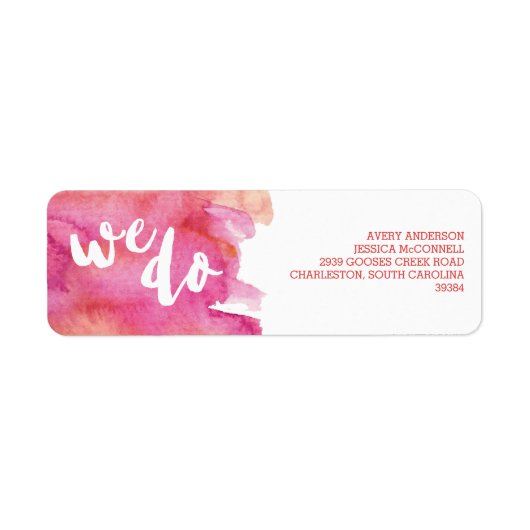 Wasserfarbenfrohe Hochzeit (Vorne)