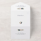 Wasserfarbenfrohe Hochzeit All In One Einladung (Außenbereich)