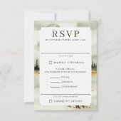 Wasserfarbenfrohe Hochzeit RSVP Karte (Vorderseite)