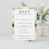 Wasserfarbenfrohe Hochzeit RSVP Karte (Stehend Vorderseite)