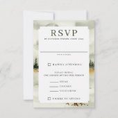 Wasserfarbenfrohe Hochzeit RSVP Karte (Vorderseite)