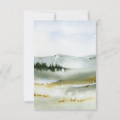 Wasserfarbenfrohe Hochzeit RSVP Karte (Rückseite)