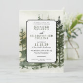 Wasserfarbenfrohe Hochzeitseinladung Einladung (Stehend Vorderseite)