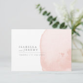 Wasserfarbenfrohe Hochzeitskarte R.S.V.P RSVP Karte (Stehend Vorderseite)