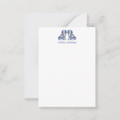 Wasserfarbenfrohe Hunde Personalisiert Mitteilungskarte (Vorderseite)