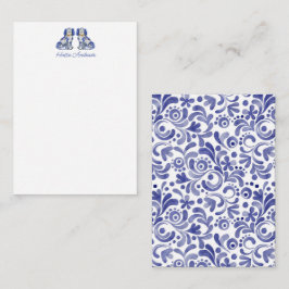 Wasserfarbenfrohe Hunde Personalisiert Mitteilungskarte