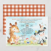 Wasserfarbenfrohe Landtiere Kinderdusche