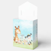 Wasserfarbenfrohe Landtiere Kinderdusche Geschenkschachtel (Geöffnet)