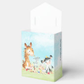 Wasserfarbenfrohe Landtiere Mädchen Kinderdusche Geschenkschachtel (Geöffnet)