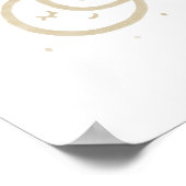 Wasserfarbenfrohe, minimalistische Modemposter Poster (Ecke)