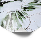 Wasserfarbenfrohe Mode Modell Holiday Fotodruck (Ecke)