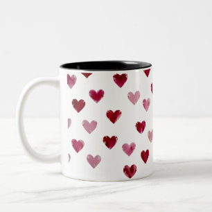 Wasserfarbenfrohe Muster - Romantische Zwei-Tonen- Zweifarbige Tasse