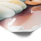 Wasserfarbenfrohe Niederlage Fotodruck (Ecke)