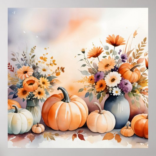 Wasserfarbenfrohe Niederlage Poster (Vorne)