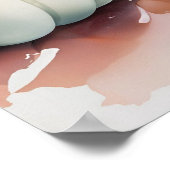 Wasserfarbenfrohe Niederlage Poster (Ecke)