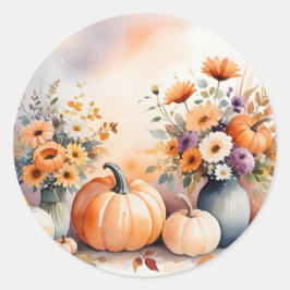 Wasserfarbenfrohe Niederlage Runder Aufkleber