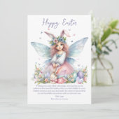 Wasserfarbenfrohe Osterfrühlingszucht Feiertagskarte (Stehend Vorderseite)