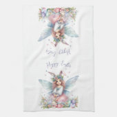 Wasserfarbenfrohe Osterfrühlingszucht Geschirrtuch (Vertikal)