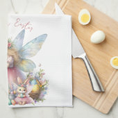 Wasserfarbenfrohe Osterfrühlingszucht Geschirrtuch (Viertel Falte)