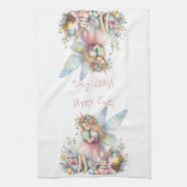 Wasserfarbenfrohe Osterfrühlingszucht Geschirrtuch (Vertikal)