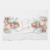 Wasserfarbenfrohe Osterfrühlingszucht Geschirrtuch (Horizontal)