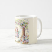 Wasserfarbenfrohe Osterfrühlingszucht Kaffeetasse (VorderseiteRechts)