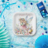 Wasserfarbenfrohe Osterfrühlingszucht Pappteller (Party)