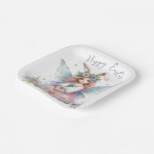 Wasserfarbenfrohe Osterfrühlingszucht Pappteller (Gewinkelt)