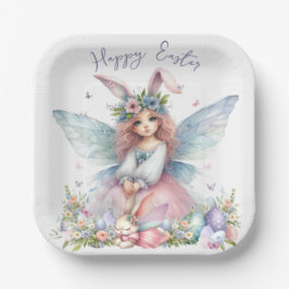 Wasserfarbenfrohe Osterfrühlingszucht Pappteller