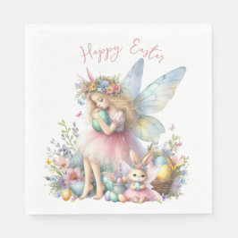 Wasserfarbenfrohe Osterfrühlingszucht Serviette