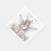 Wasserfarbenfrohe Osterfrühlingszucht Serviette (Ecke)