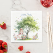 Wasserfarbenfrohe Osterfrühlingszucht Serviette (Beispiel)