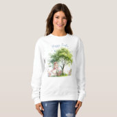 Wasserfarbenfrohe Osterfrühlingszucht Sweatshirt (Vorne ganz)